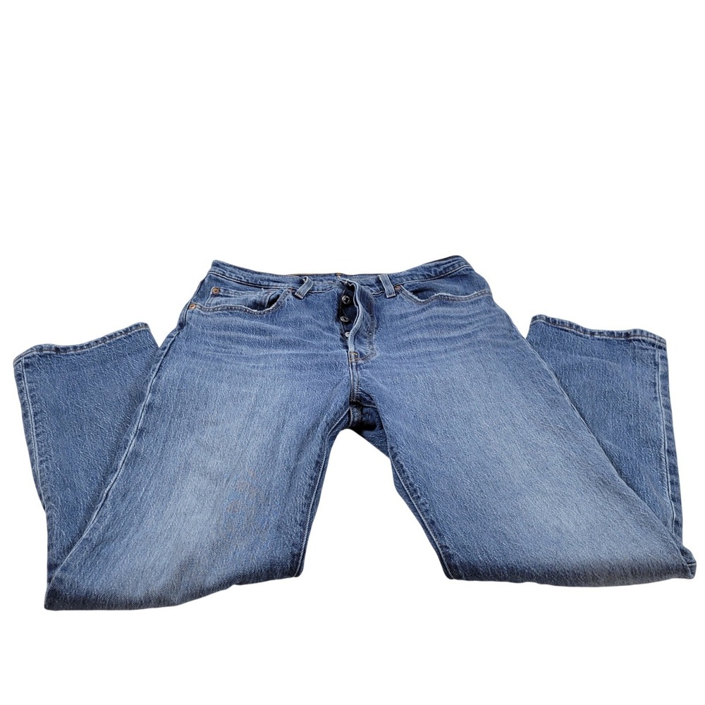 Vintage Levi's 501 Original Fit Jean Mens 34 Blue  Button Fly Straight Leg Denim